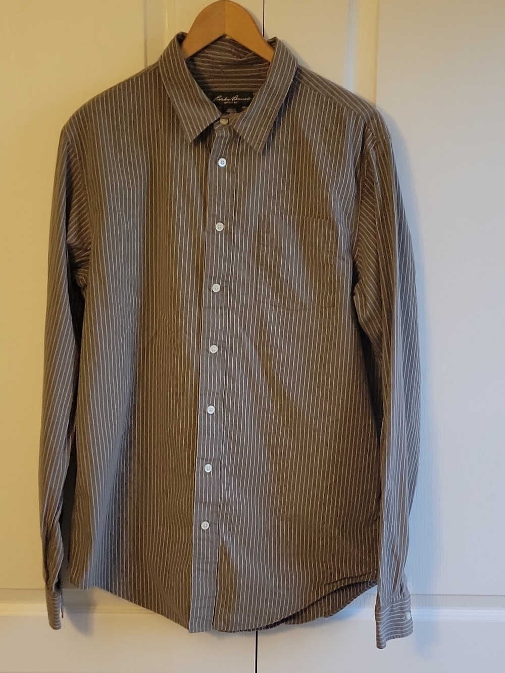 Eddie Bauer Men's Striped Button Down Size Large-Tall